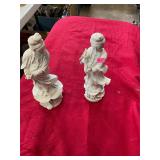 Pair of Blanc De Chine Figurines
