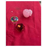 3 Paper Weights Art Glass