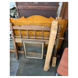 Antique Oak Twin Bedframe and Twin Headboard