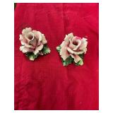 Pair of Capodimonte Flowers