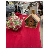 Flower Teapot and Bird House