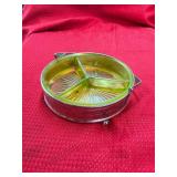Vaseline Glass Uranium Serving Piece