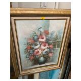 Flower Oil on Board Painting