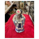 Blue and White Oriental Statue