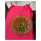 Green Serving Pedestal