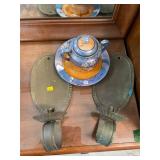 Pair of Candle Holders and Sugar Dish