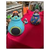 Set of 3 Handmade Canisters