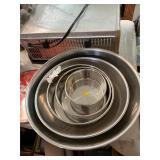 Stainless Mixing Bowl and Baking Dish  Lot