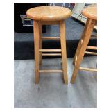 Pair of Wooden Bar Stools