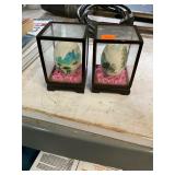 Vintage East Asian Art Painted Egg Display