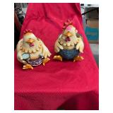 Pair of Chicken Vases