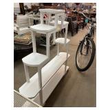 Large White Plant Stand