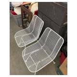 Pair of Vintage MCM Russell Woodard Iron Chairs
