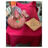 Ceramic Chicken Planter and Copper Molds