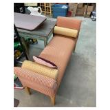 Vintage Clothed Bench Seat