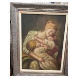 Luis Mora  Mother & Child Art in Frame
