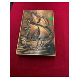 Tin Ship Box and Fishing Book