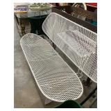 1960s Homecrest Wrought Iron Outdoor Bench
