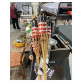 American Flag Torches/ Umbrella Lot