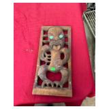 Signed Carved Wooden Art