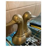Brass Duck Bookends