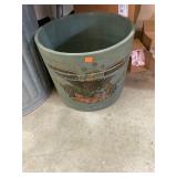 Vintage American Eagle Wooden Bucket
