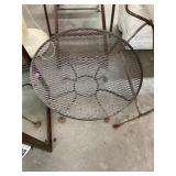 Vintage Round Iron Table