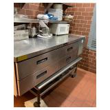 Delfield 4 Drawer Refrigerator Chef Base  Case