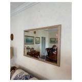 Beveled Mirror and Lighthouse Thermometer