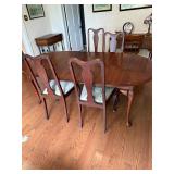 Table One Leaf and Four Chairs