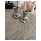 Weighted Sterling Candle Holders