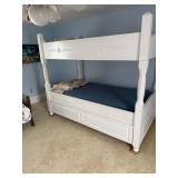 White Bunk Beds With Trundle