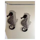 Two Seahorse Wall Hangings
