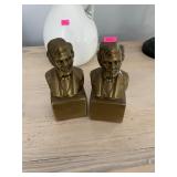 Abe Lincoln Brass Bookends