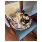 Antique Silver Plate Tea Set
