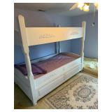 White Bunk Bed With Trundle