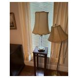 Crystal Lamp and Fern Stand
