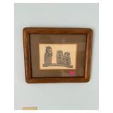 Vintage Owl Print
