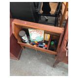 Antique Wooden Cobbler Stand with Toys
