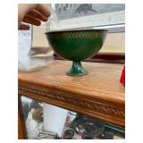 Vintage Tole Pedestal Bowl