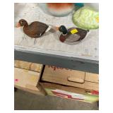 Pair of Signed BW Brown Duck Miniature Decoys