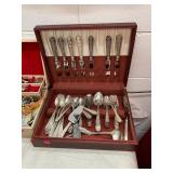 62-Piece Stieff Rose Sterling Dinner Utensils