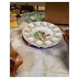 Rooster Egg Tray and Halloween Bowl