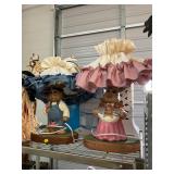 Vintage Ceramic Easter Bunny Lamps