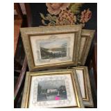 Vintage Wall Hangings Set of Prints