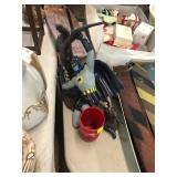 Vintage Batman Model and Kangaroo Cup