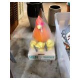 Vintage Plastic Hen & Chicks Yard Ornaments