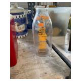 Vintage Petersburg Painted Milk Bottle