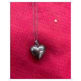 Vintage Silver Locket Necklace