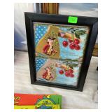 Antique George Washington Postcards in Frame